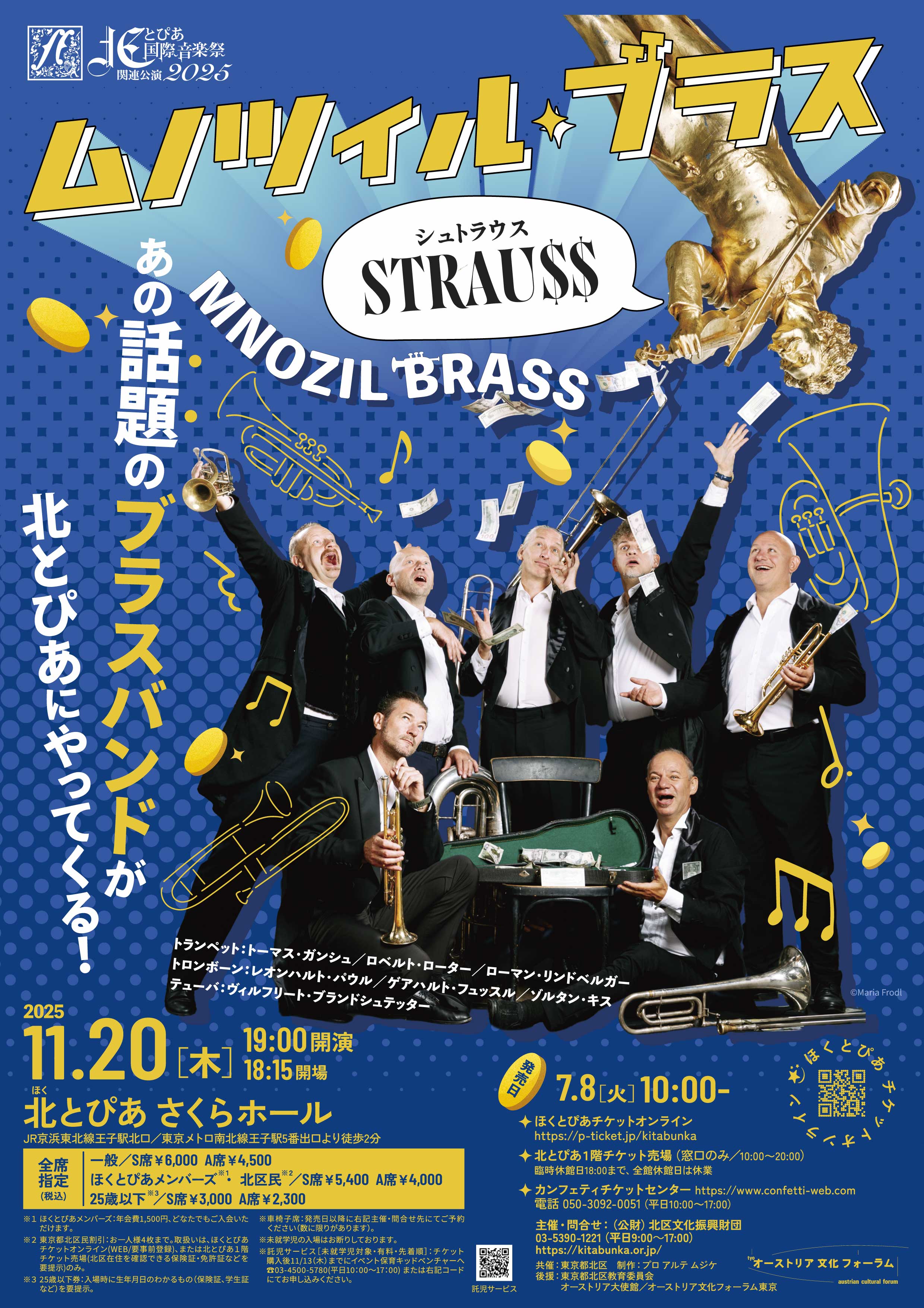 北とぴあ国際音楽祭2025関連公演<br>ムノツィル・ブラス<br>STRAU$$の画像